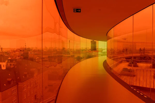Le panorama arc-en-ciel du musée d'art ARoS à Aarhus, Danemark — Photo