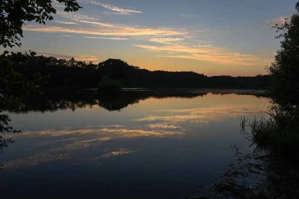 Paysage du lac à Vestbirk au Danemark — Photo