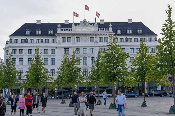 Danimarka'da Kopenhag merkez meydanında 5 yıldızlı otel — Stok fotoğraf