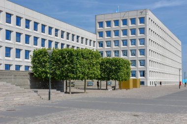 Kopenhag Danimarka - 25 Haziran 2019: Maresk lojistik şirketinin Genel Merkezi Danimarka'da Kopenhag'da