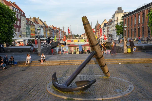 Danimarka'da Kopenhag'da Nyhavn kanalı — Stok fotoğraf