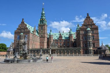 Danimarka'daki Hillerod'da Frederiksborg kalesi