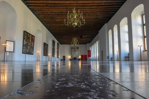 Interiores do castelo de Kronborg em Helsingor, na Dinamarca — Fotografia de Stock