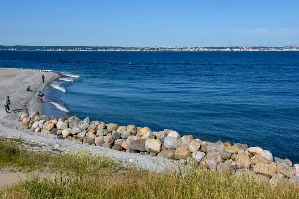 Helsingor Denemarken Juni 2019 Kust Van Helsingor Denemarken Met Het — Stockfoto