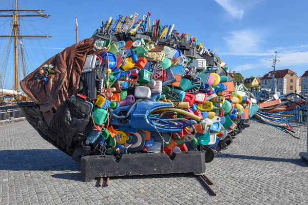 デンマークのヘルシンドールでプラスチック魚 — ストック写真