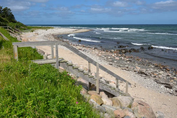 De kust bij Regeleje in Denemarken — Stockfoto