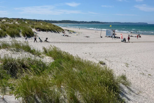 Het strand van HORNBAEK in Denemarken — Stockfoto