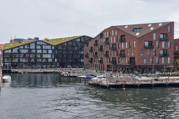 Moderno quartiere residenziale a Copenaghen in Danimarca — Foto Stock