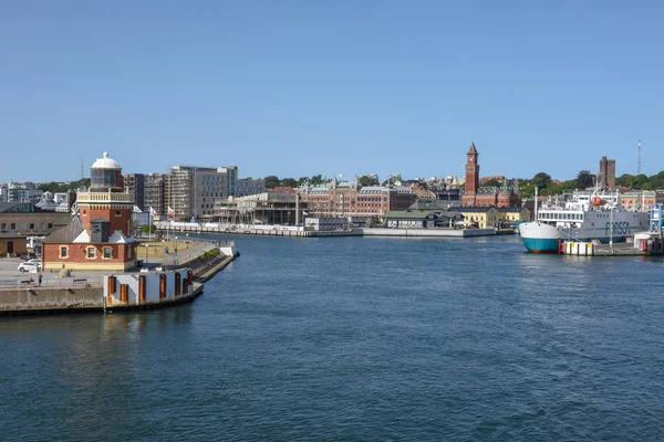 The port of Helsingborg on Sweden — Stock Photo, Image