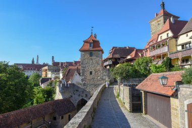 Almanya'da Rotenburg ob der Tauber tarihi kenti