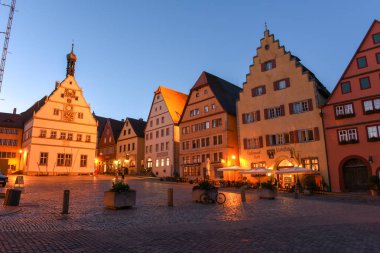 Almanya'da Rotenburg ob der Tauber tarihi kenti
