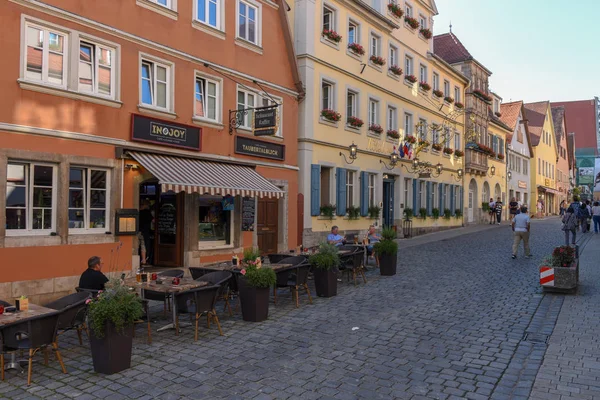 Rue historique de Rotenburg ob der Tauber sur l'Allemagne — Photo