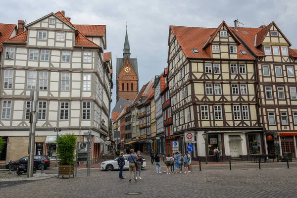 Il centro storico di Hannover sulla Germania — Foto Stock