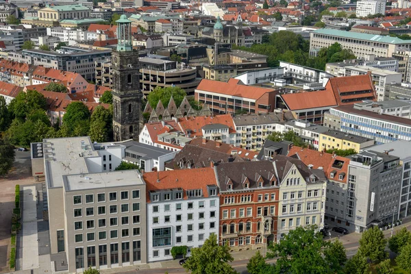 Vista aerea al centro di Hannover sulla Germania — Foto Stock