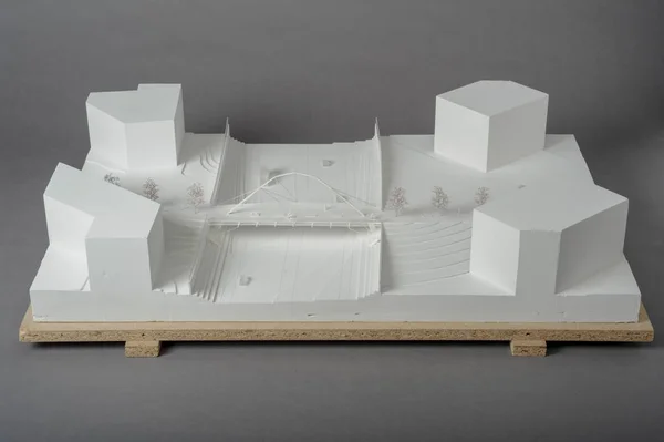 Site rond model voor architecturale presentatie van een stellen — Stockfoto