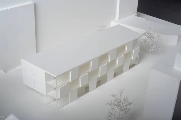 Site rond model voor architecturale presentatie van een build — Stockfoto