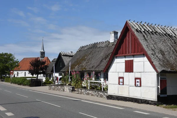 Casa rural tradicional en Gilleleje en Dinamarca — Foto de Stock