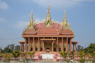 Nepal 'deki Lumbini manastırında Budist manastırı.