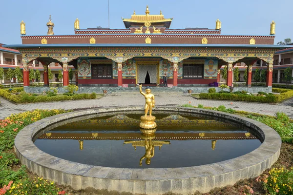 Buddyjski Klasztor Strefie Klasztornej Lumbini Nepalu — Zdjęcie stockowe