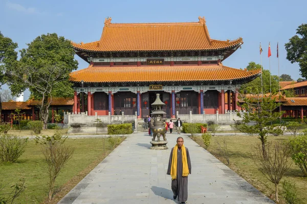 Lumbini Nepal Janeiro 2020 Mosteiro Budista Chinês Zona Monástica Lumbini — Fotografia de Stock