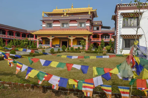Буддійський Монастир Монастирській Зоні Лумбіні Непалі — стокове фото