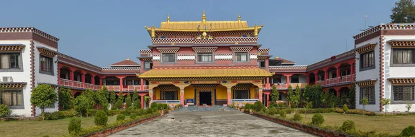 尼泊尔Lumbini修道院区的佛教修道院 — 图库照片