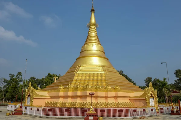 Myanmar Templo Dourado Zona Monástica Lumbini Nepal — Fotografia de Stock