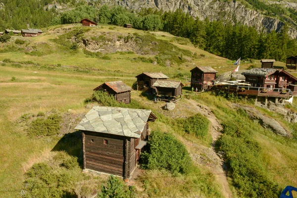 Villaggio Blatten Zermatt Sulle Alpi Svizzere — Foto Stock