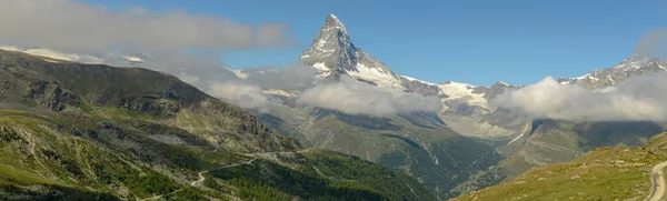 Landschap Met Berg Matterhorn Zermatt Zwitserse Alpen — Stockfoto