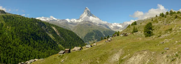 Landschap Met Berg Matterhorn Zermatt Zwitserse Alpen — Stockfoto