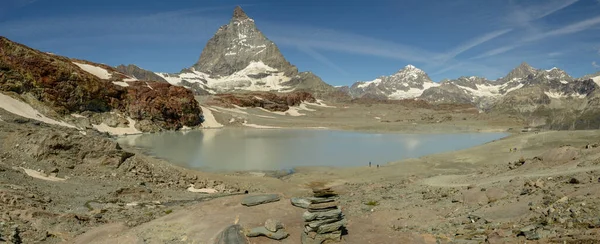 Krajina Horou Matterhorn Trockener Steg Nad Zermatt Švýcarských Alpách — Stock fotografie