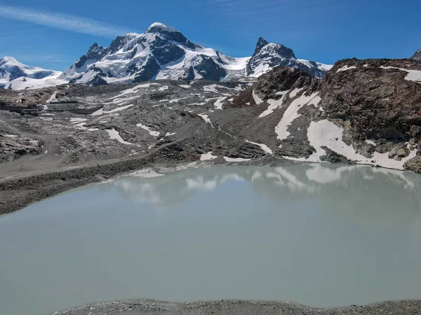 Paysage Montagne Trockener Steg Dessus Zermatt Sur Les Alpes Suisses — Photo