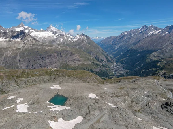 Paisaje Montaña Trockener Steg Sobre Zermatt Los Alpes Suizos —  Fotos de Stock