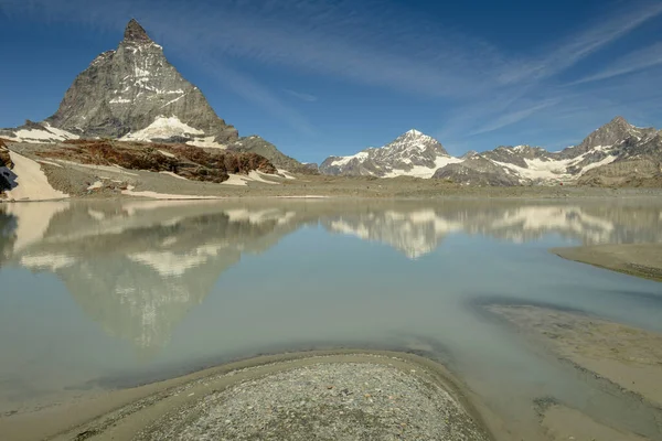 Paysage Avec Mont Cervin Trockener Steg Dessus Zermatt Sur Les — Photo