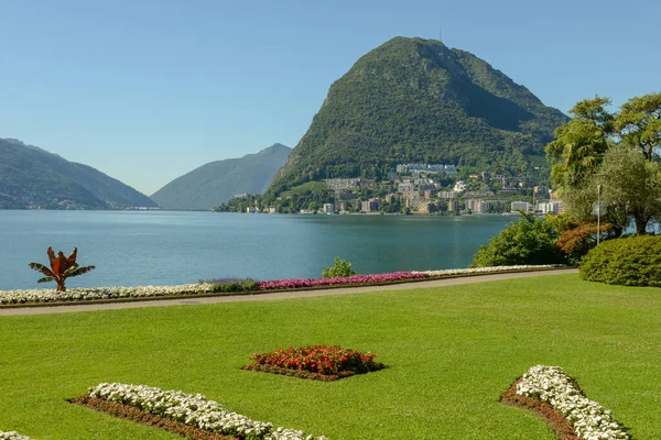 Jardín Botánico Lago Lugano Suiza — Foto de Stock