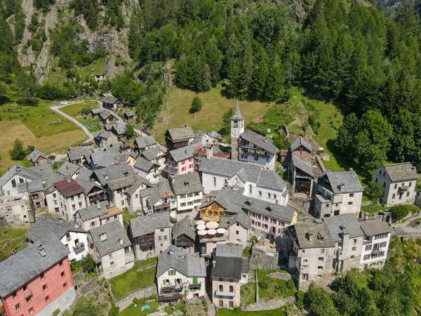 Byn Fusio Maggiadalen Den Italienska Delen Schweiz — Stockfoto