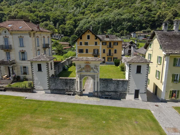 Чевио Швейцария Июля 2020 Года Деревня Чевио Долине Маджиа Итальянской — стоковое фото