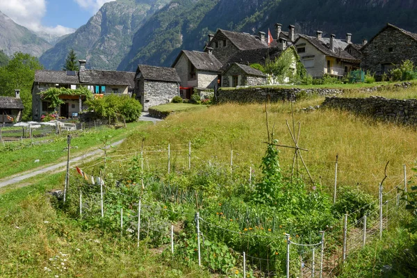 Liten Bavona Dalen Schweiziska Alperna — Stockfoto