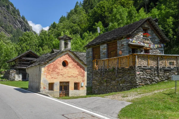 Klein Dorpje Beierse Vallei Zwitserse Alpen — Stockfoto