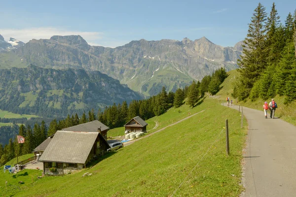 Engelberg Ελβετία Αυγούστου 2020 Ορεινό Τοπίο Στο Brunni Engelberg Στις — Φωτογραφία Αρχείου