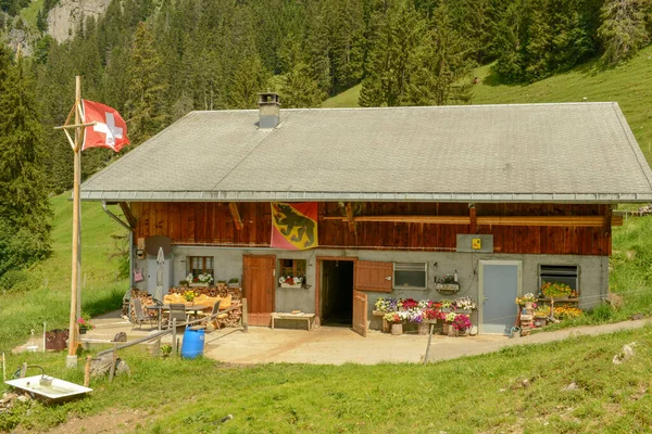 Casa Rurale Brunni Sull Engelberg Sulle Alpi Svizzere — Foto Stock