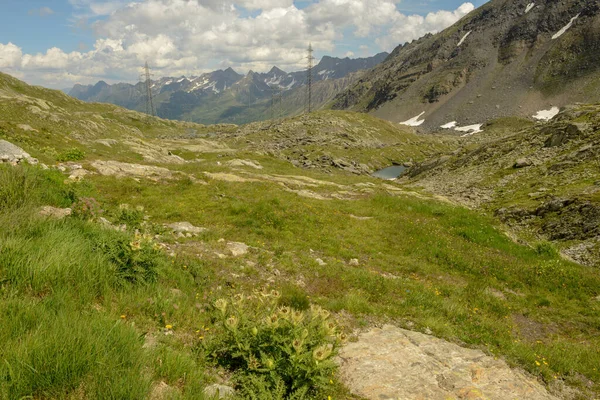 Landschap Nufenen Pas Zwitserse Alpen — Stockfoto