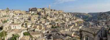 Matera 'nın İtalya, Unesco dünya mirası manzarası