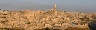 Matera 'nın İtalya, Unesco dünya mirası manzarası