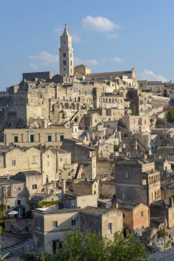 Matera 'nın İtalya, Unesco dünya mirası manzarası