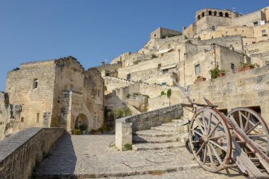 Matera 'nın İtalya' daki eski merkezi, Unesco dünya mirası.