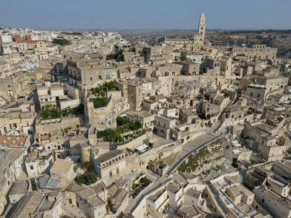 Aerial View Matera Italy Unesco World Heritage — Stock Photo, Image