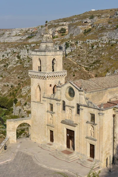 Kyrkan Saint Pietro Caveoso Matera Italien — Stockfoto