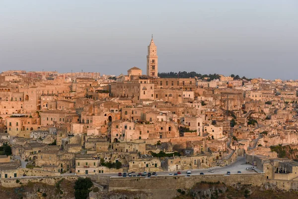 Luftaufnahme Von Matera Auf Italien Unesco Welterbe — Stockfoto