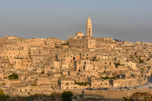 Άποψη Της Matera Στην Ιταλία Παγκόσμια Κληρονομιά Της Unesco — Φωτογραφία Αρχείου